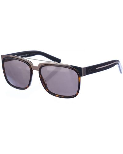 Dior Blacktie132S Rectangular Acetate Sunglasses - Blue