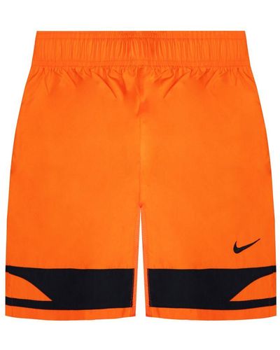 Nike Stretch Waist/ Graphic Logo Shorts 783313 815 - Orange