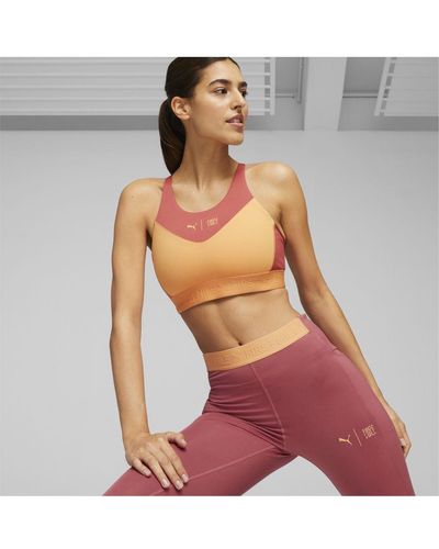PUMA X First Mile High Support Running Bra Polyester Recycled - Orange