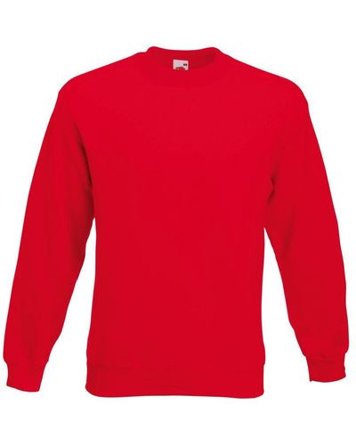 Fruit Of The Loom Premium 70/30 Set-In Sweatshirt () - Red
