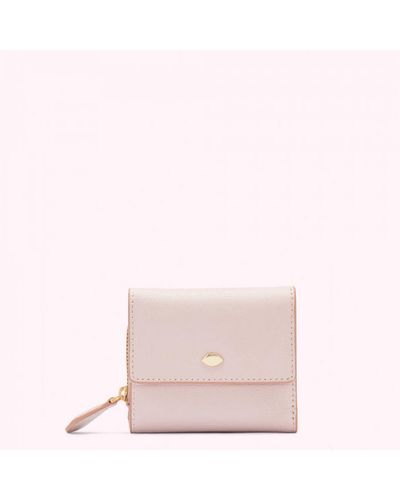 Lulu Guinness Blush Leather Jodie Wallet - Pink