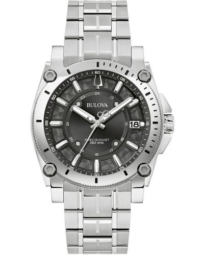 Bulova Precisionist Icon Watch 96B417 Stainless Steel (Archived) - Grey