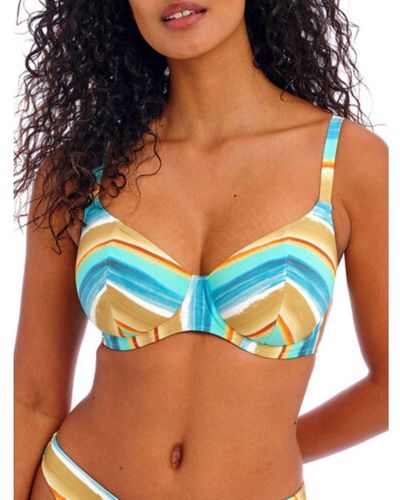 Freya Castaway Island Plunge Bikini Top - Blue
