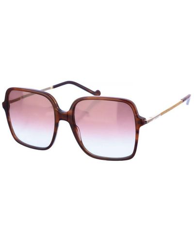 Liu Jo Acetate And Metal Sunglasses With Square Shape Lj734S - Pink