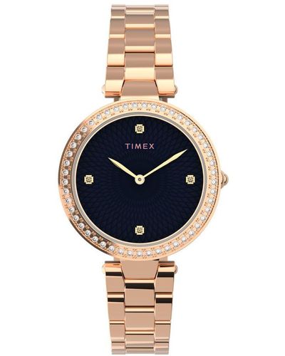 Timex Dames Horloge Rosékleurig Tw2v24600 - Blauw