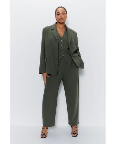 Warehouse Plus Tailored Single Breasted Blazer - Green