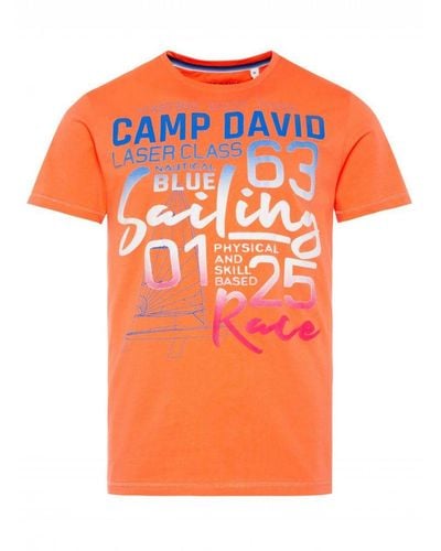 Camp David T-shirt - Oranje