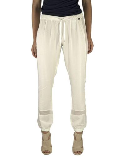 Met Long Trousers With Adjustable Hems Elastic Band 70Dbf0766-T273 - Natural