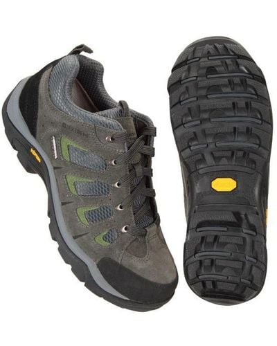 Mountain Warehouse Field Extreme Suede Waterproof Walking Shoes - Black