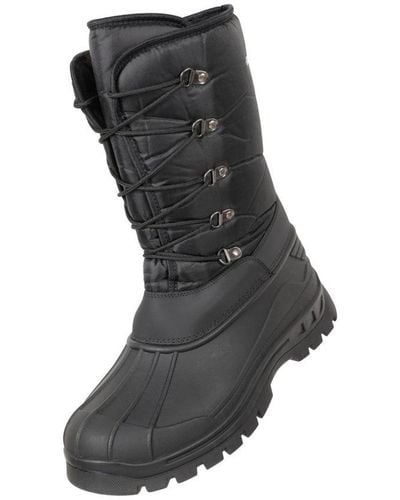 Mountain Warehouse Plough Ski Boots / Snow () Lace - Black