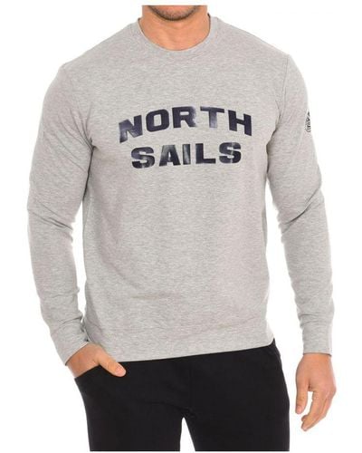 North Sails Long-Sleeved Crew-Neck Sweatshirt 9024170 - Grey