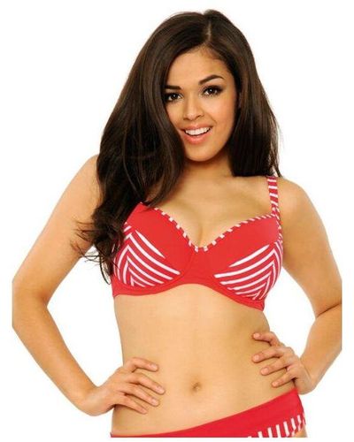 Curvy Kate Cs7011 Horizon Foam Lined Bikini Top - Red