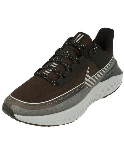 Nike Legend React 2 Shield Trainers - Brown