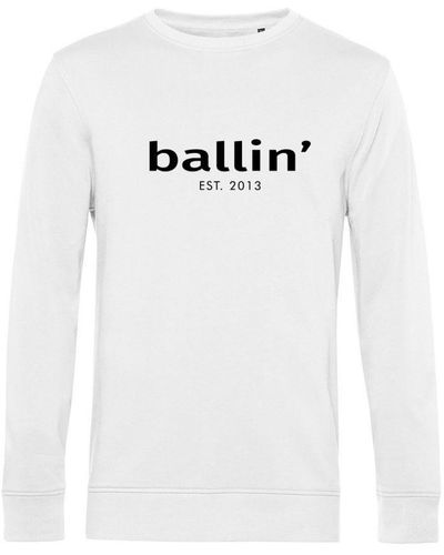 Ballin Amsterdam Est. 2013 Sweaters Basic Sweater Wit