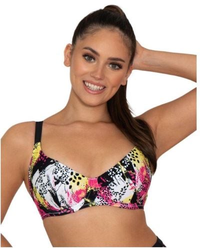 Curvy Kate Cs017306 Sea Leopard Balcony Bikini Top Nylon - Pink