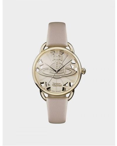 Vivienne Westwood Accessoires Leadenhall Quartz Horloge In Roze - Wit