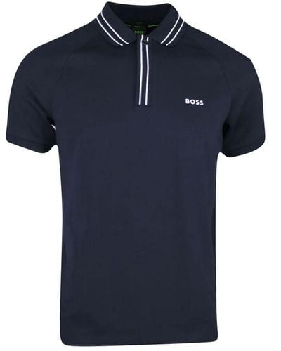 BOSS Boss Paule 2 Polo Shirt Dark - Blue