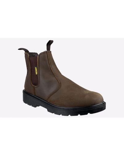 Amblers Safety Fs128 Durable Pull On Dealer Boot - Brown