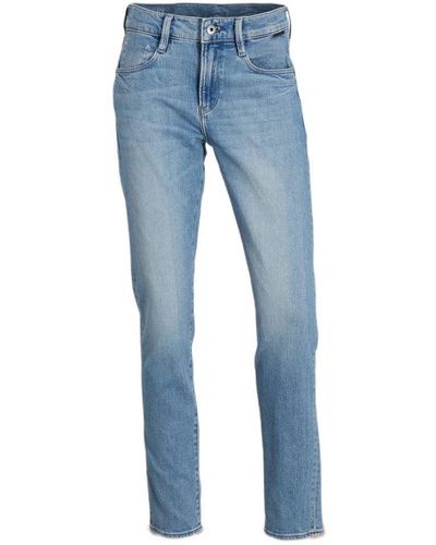 G-Star RAW G-star Raw Ace Slim Wmn Slim Fit Jeans Light Blue Denim - Blauw