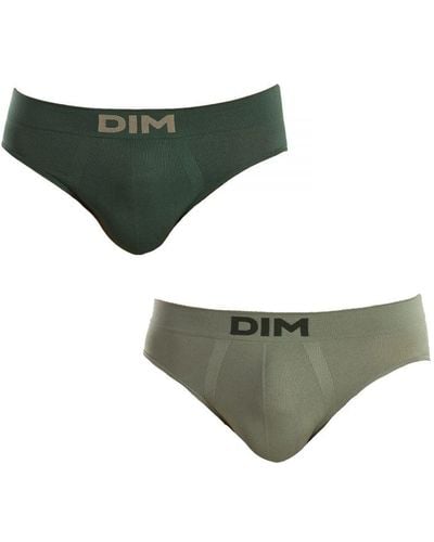DIM Pack-2 Slips Unno Basic Seamless D05hg Man Polyamide - Green