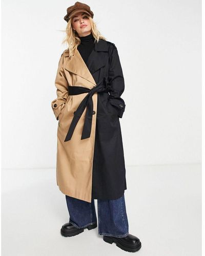ASOS Half And Trench Coat - White