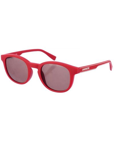 Lacoste Oval Shaped Acetate Sunglasses L3644S - Red