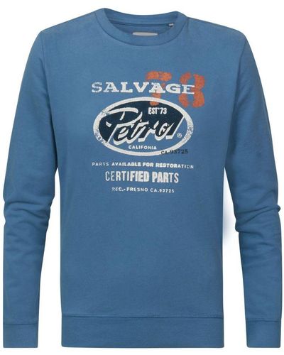 Petrol Industries Vintage Look Sweater - Blauw