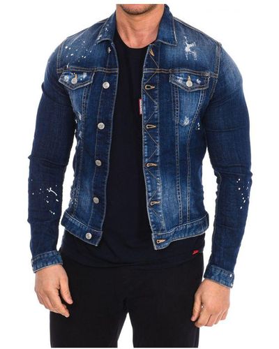 DSquared² Jeansjacke S74am0615-s30342 Mann - Blauw