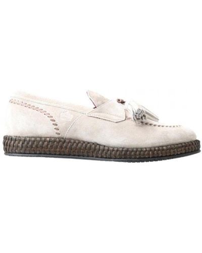 Dolce & Gabbana Ivory Suede Leather Espadrille Shoes - White