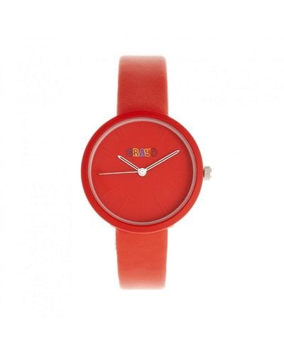 Crayo Blade Watch Stainless Steel - Red
