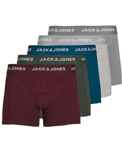 Jack & Jones Onderbroeken 5-pack Boxers Smith Multi - Rood