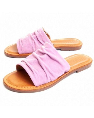 Purapiel Flat Sandal Leila Leila Pink - Roze