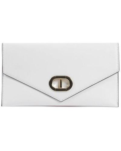 Dee Ocleppo Los Angeles Envelope Clutch Leather - White