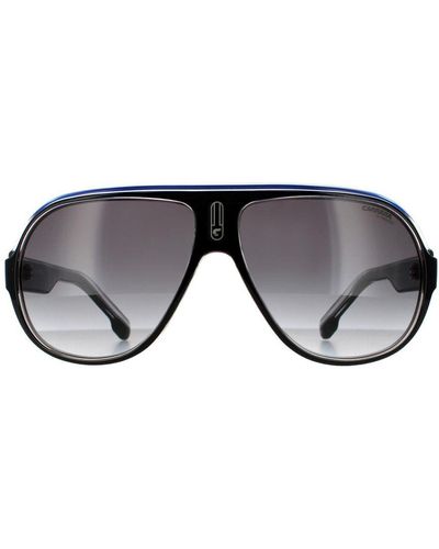 Carrera Aviator Crystal Dark Gradient Sunglasses - Black
