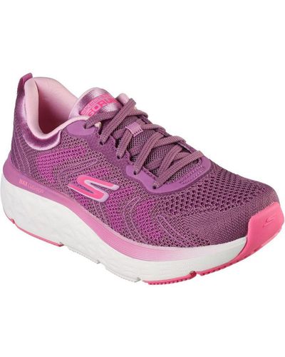 Skechers Max Cushioning Delta Lace Up Trainers - Purple