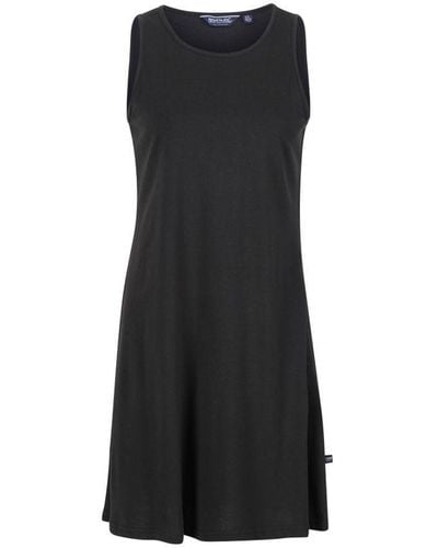 Regatta Ladies Kaimana Plain Swing Dress () Cotton - Black