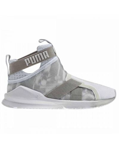 PUMA Fierce White Trainers - Grey
