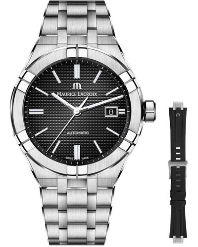 Maurice Lacroix Aikon Silver Watch Ai6008-ss00f-330-a Stainless Steel - Metallic