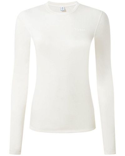 TOG24 Meru Cashmere Touch Base Layer Crew Neck Off White