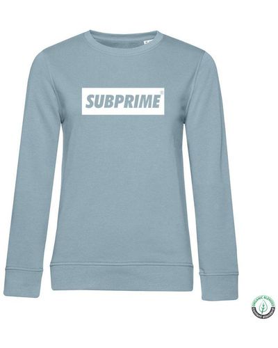 Subprime Sweaters Sweat Block Sky Blue Blauw