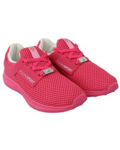 Philipp Plein Fuxia Beetroot Runner Becky Trainers Shoes - Pink