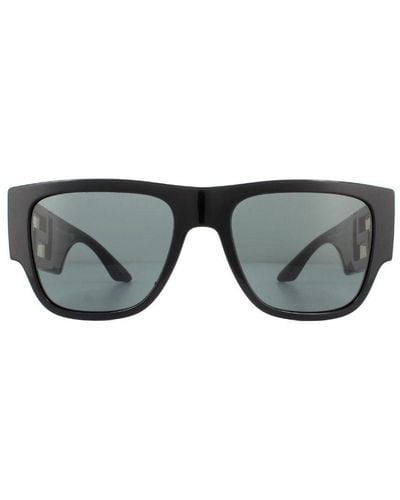 Versace Rectangle Dark Sunglasses - Grey