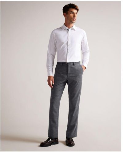 Ted Baker Kimbar Camburn Regular Fit Trousers - Grey
