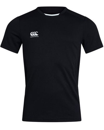 Canterbury T-shirt Club Dry Voor Volwassenen (zwart)