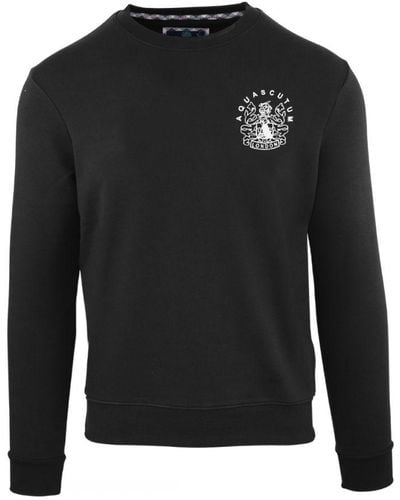 Aquascutum Aldis Chest Logo Sweatshirt - Black