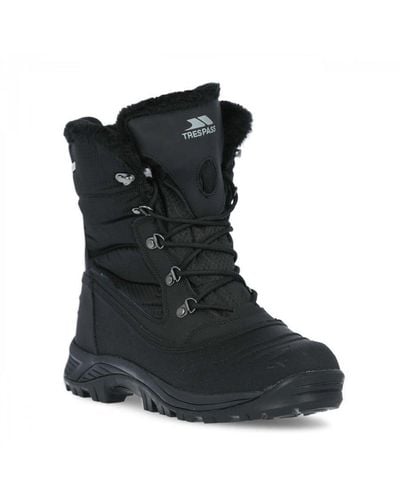 Trespass Negev Ii Leather Snow Boots - Black
