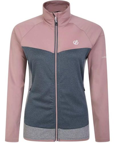 Dare 2b Elation Ii Core Stretch Gerecycleerde Fleece (orion Grijs/dusty Rose) - Blauw