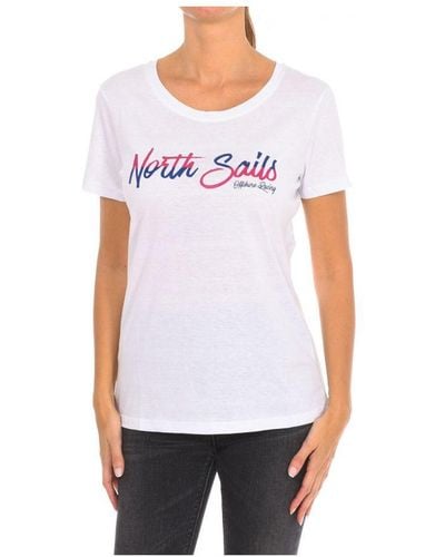 North Sails Womenss Short Sleeve T-Shirt 9024310 - White