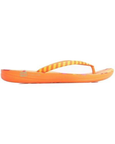 Fitflop Fit Flop Iqushion X Yinka Ilori Teenslippers Voor , Oranje-geel