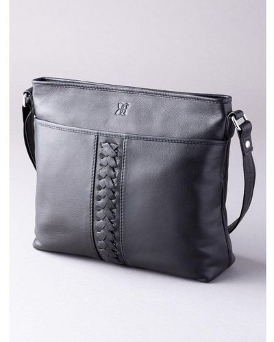 Lakeland Leather Discoverer Leather Sling Bag in Black